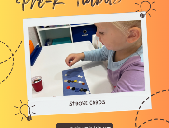 PreK Tidbit – Stroke Cards